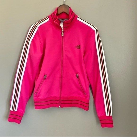 North Face A5 Series Retro Pink Track Zip-Up Jacket Medium - Picture 3 of 7
